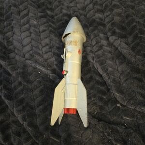 Vintage Astro Mfg Rocket Space Ship Mechanical Coin Bank 1957 Berzac Creation